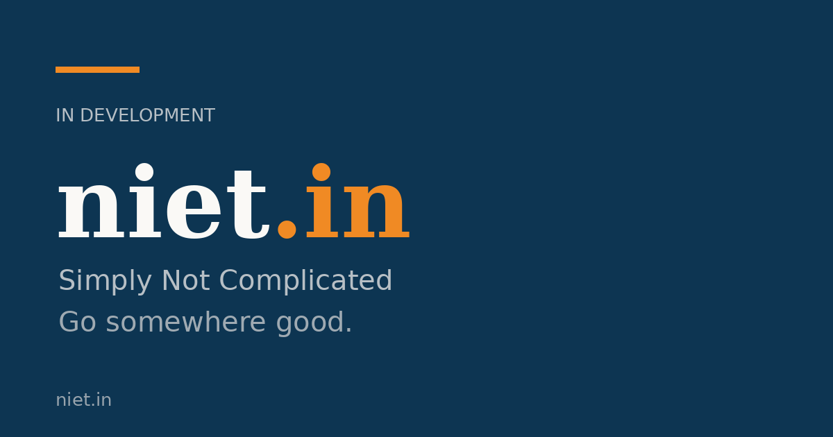 Link preview image for niet.in